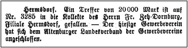 1902-09-20 Hdf Lotteriegewinn
